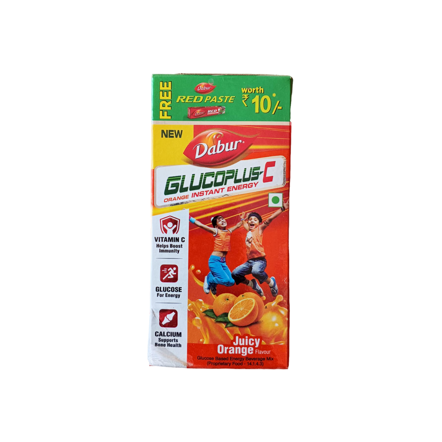 New dabur glucoplus-c juicy orange flavour |125g