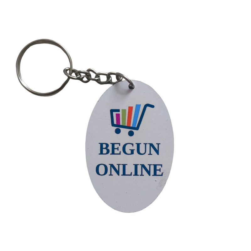 Custom ellipse shape key chain