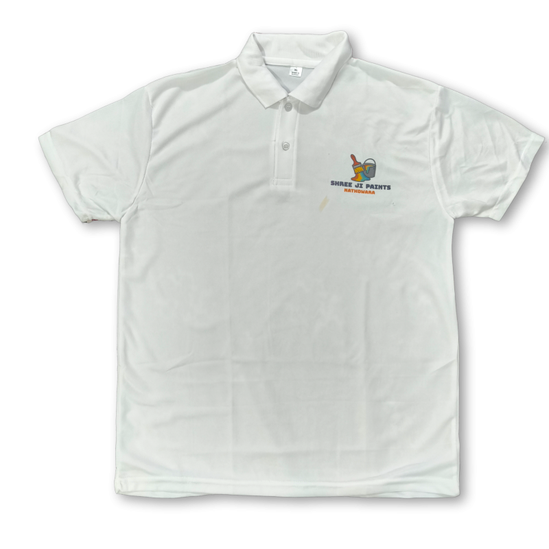 White collar T-Shirt with personalized print