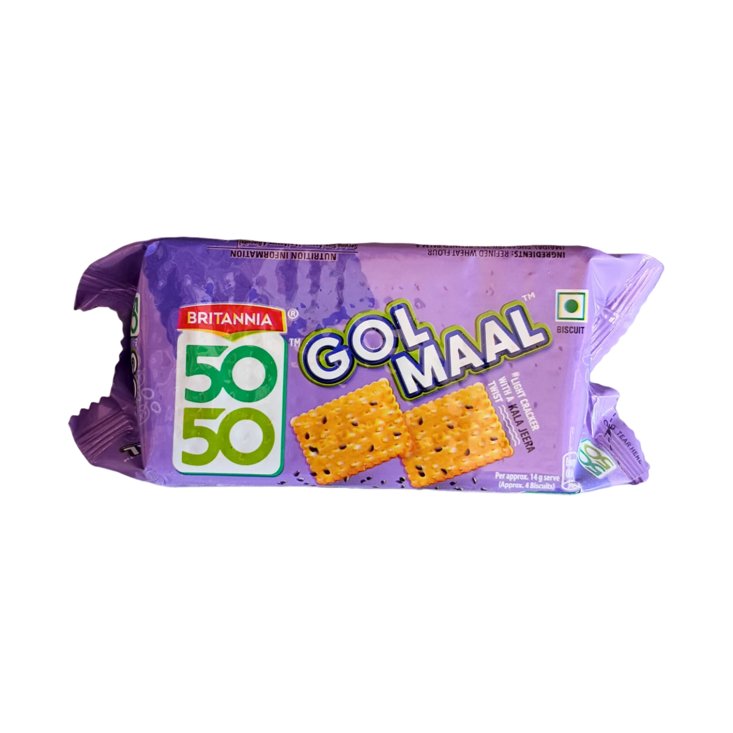 Britannia 50-50 gol maal cookies