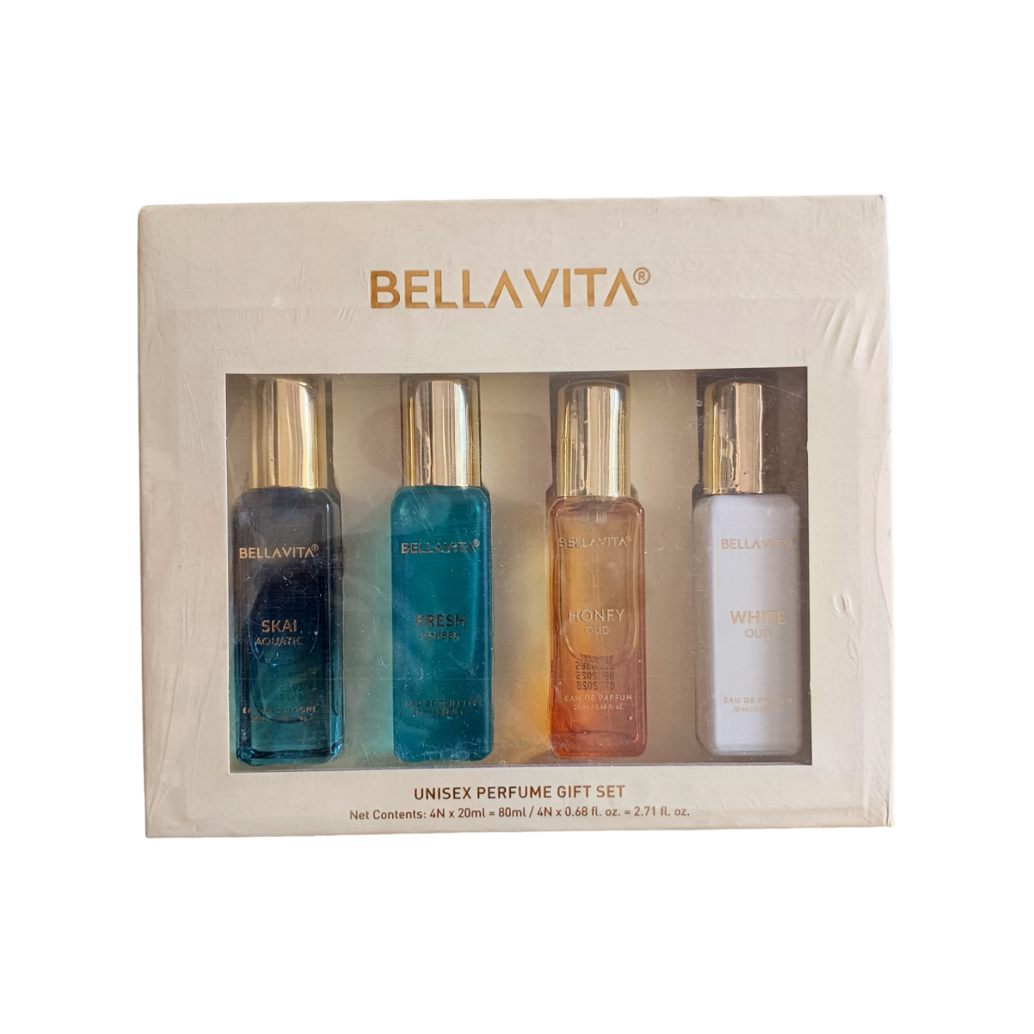 Bellavita unisex perfume gift set |4X20ml