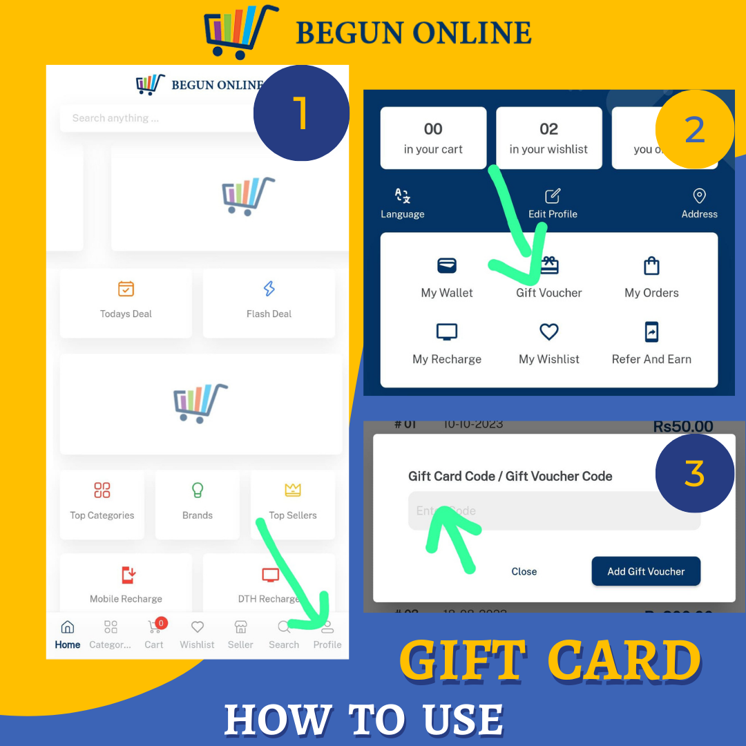 How  To  Use GIFT  CARD