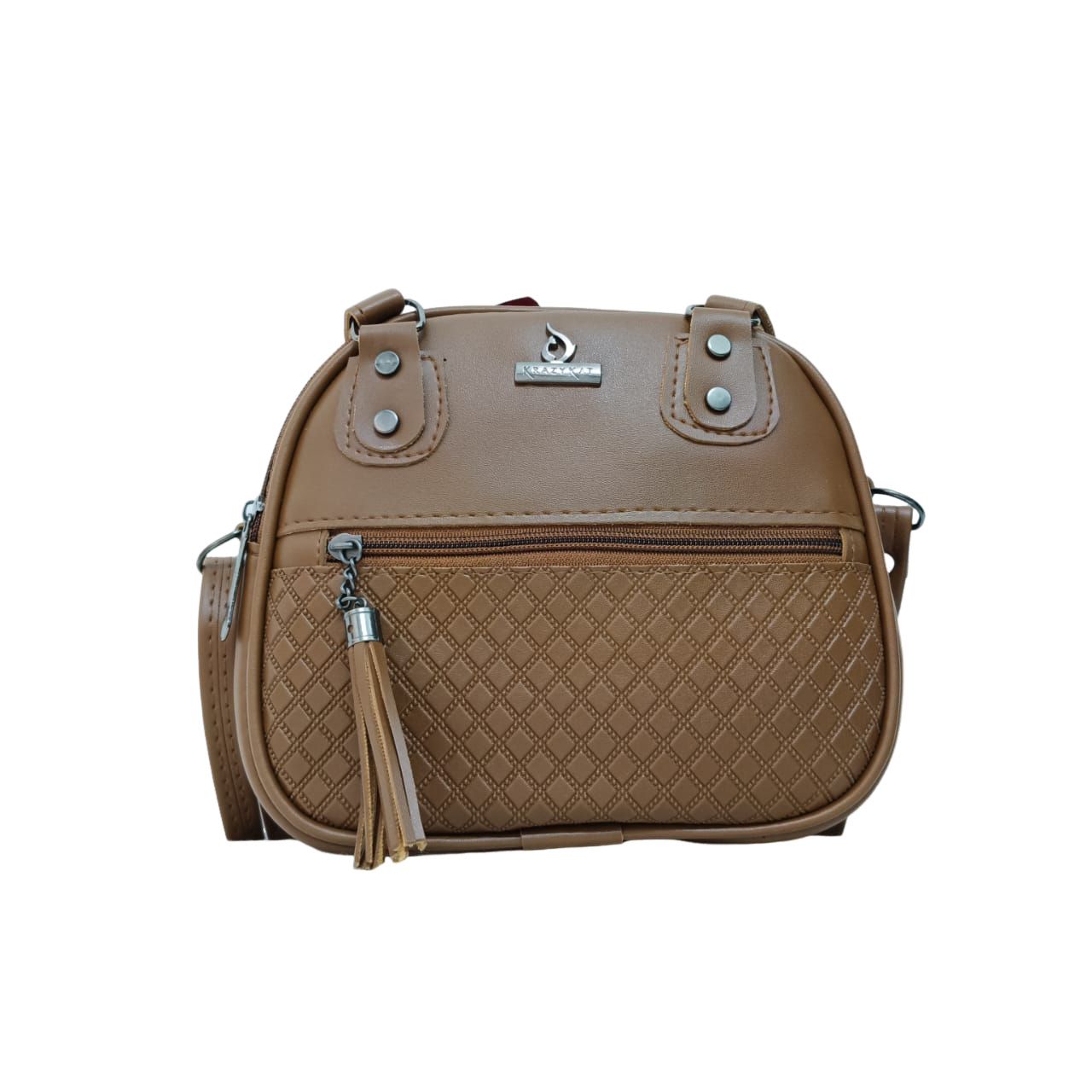 Elegant Beige Croc-Embossed Handbag  - Stylish Women&#039;s Shoulder Bag