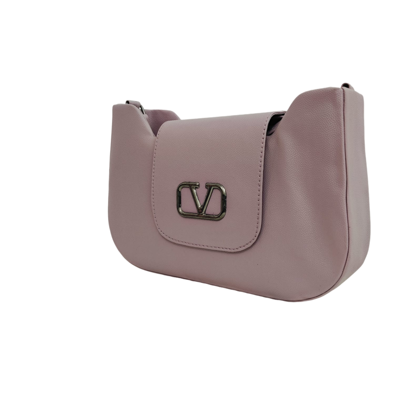 Sling Bag with Metal Accent - Stylish & Compact Crossbody Purse