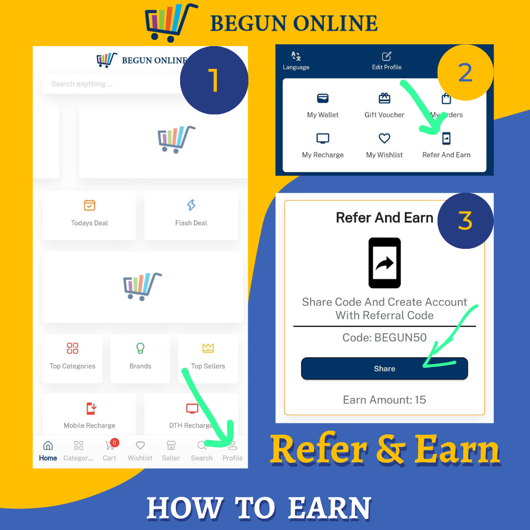How To Use Refer And Earn