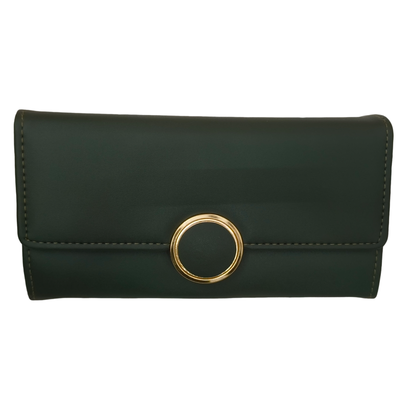 Stylish Faux Clutch with Phone, Cash, Cosmetic Compartments & Card Holders