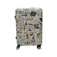 Medium Size White Trolley Bag