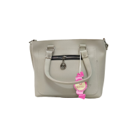 Elegant Beige Croc-Embossed Handbag - Stylish Women's Shoulder Bag