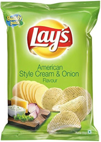 Lays cream &onion flavour chips