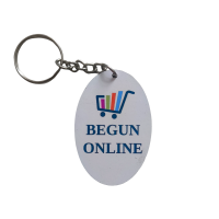 Custom ellipse shape key chain