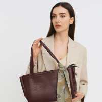 Trendy Women’s Shoulder Bag with Decorative ribbon