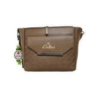 Elegant Beige Croc-Embossed Handbag- Stylish Women's Shoulder Bag