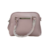 Elegant Beige Croc-Embossed Handbag - Stylish Women's Shoulder Bag