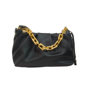Handbag with Bold Gold Chain Strap – Stylish Women’s Party Clutch Bag